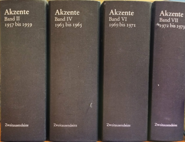 Akzente Band II, IV, VI, VII