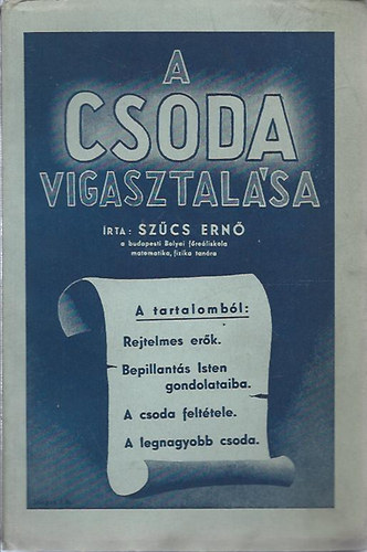 Szcs Ern - A csoda vigasztalsa