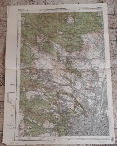 Budapest ÉNy. 4962 Ny. 1:75.000