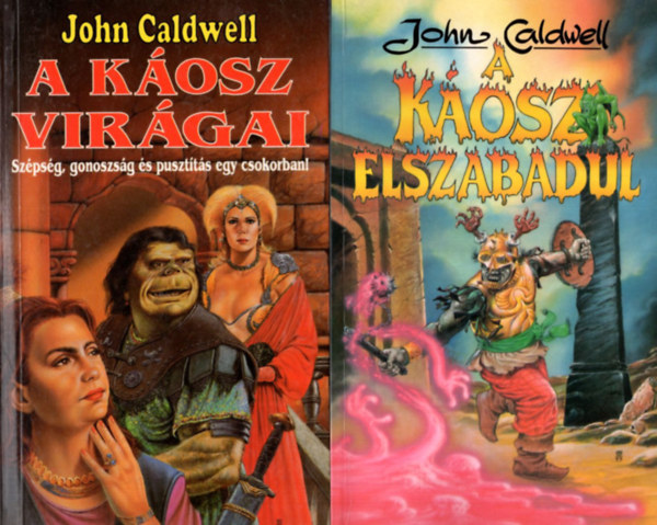 John Caldwell - 2  db Sci-fi  ( egytt ) 1. A kosz elszabadul, 2. A kosz virgai - Szpsg, gonoszsg s pusztts egy csokorban !