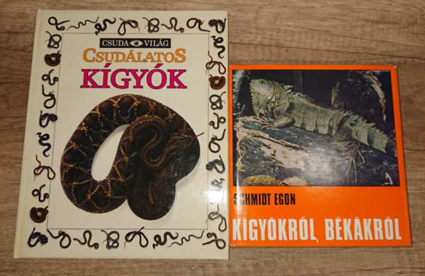 Schmidt Egon - 2 könyv a kígyókról, kétéltűekről: Csudálatos kígyók, Kígyókról, békákról