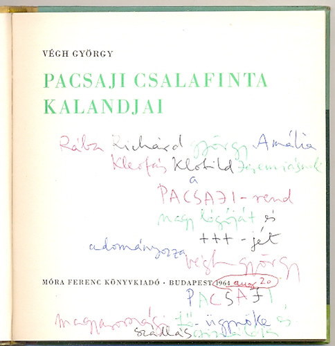 Vgh Gyrgy - Pacsaji csalafinta kalandjai