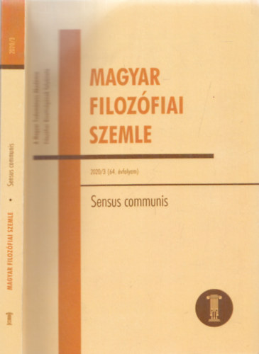 Magyar Filozfiai Szemle 2020/3 (64.vfolyam) - Sensus communis