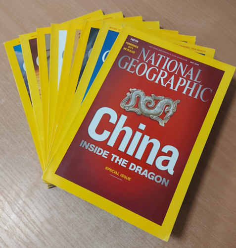 National Geographic - National Geographic 2008. m�jus, j�nius, j�lius, augusztus, szeptember, okt�ber, november, december (8 db. sz�rv�nysz�m)