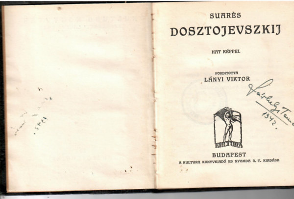 Suarés - Dosztojevszkij (Kultura könyvtár)