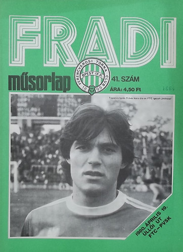 Nagy Béla (szerk.) - Fradi műsorlap 41. szám