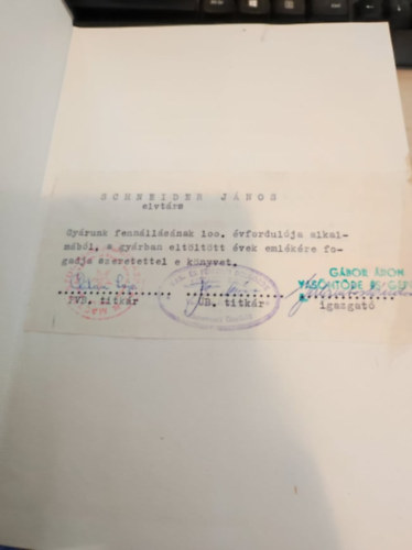 Jenei K�roly; S�rk�zi Zolt�n; Szil�gyi G�bor - A G�bor �ron Vas�nt�de �s G�pgy�r t�rt�nete 1862-1962