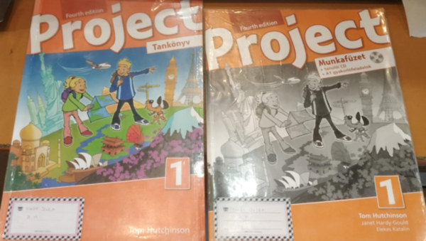 Janet Hardy-Gould, Elekes Katalin Tom Hutchinson - 2 db Project 1 Fourth Edition: Tanknyv (OX-4022613) + Munkafzet (OX-4764902)