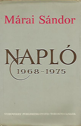 M�rai S�ndor - Napl� (1968-1975)