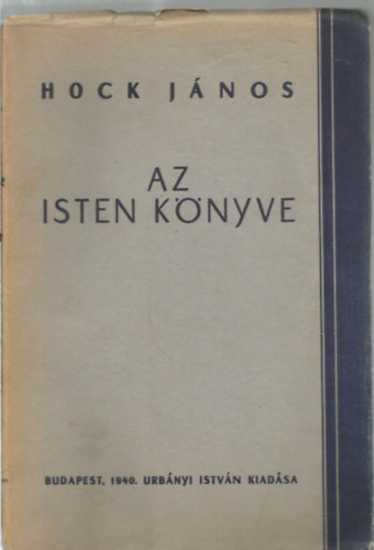 Hock János - Az Isten könyve