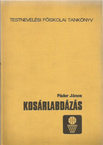 Páder János - Kosárlabdázás - A gyermek, a serdülő és az ifjúsági kosárlabdázók felkészítése - A játékosok és a csapat felkészítése - Az edzés - Fekete-fehér fotókat, illusztrációkat tartalmaz. Kivehető mellékletekkel.