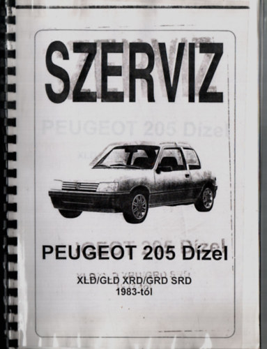 Szab� Csaba - Szerviz - Peugeot 205 D�zel XLD / GLD XRD / GRD SRD 1983-t�l