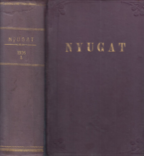 Nyugat 1926/I. ktet (1-12. fzetek)- egybektve