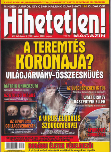 Hihetetlen! magazin XX. vfolyam 5. (223.) szm 2020. mjus