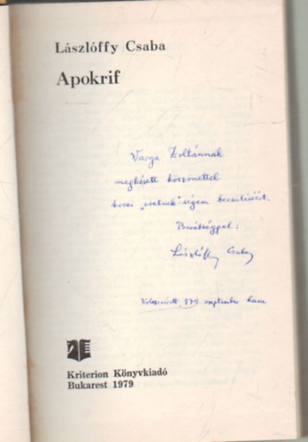 L�szl�ffy Csaba - Apokfir