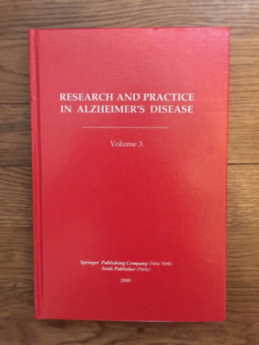 Research and Practice in Alzheimer's Disease. Volume 3.