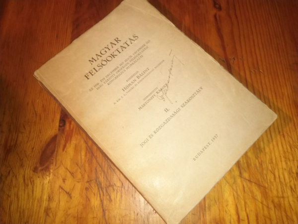 H�man B�lint - Magyar fels�oktat�s II.Jogi �s k�zgazdas�gi szakoszt�ly