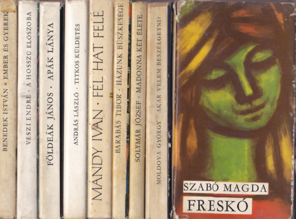 Magvetős magyar regények '60-as évek könyvcsomag 9db