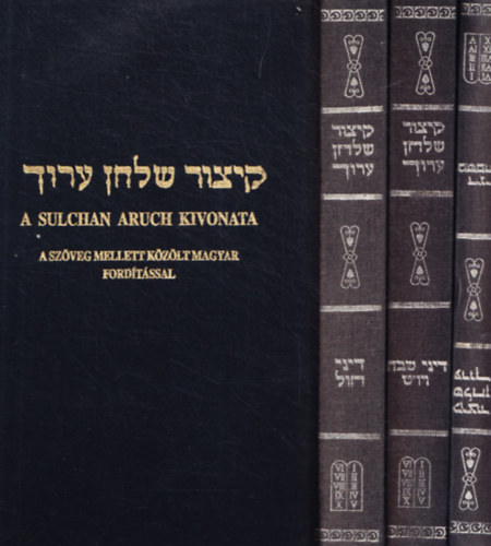 Dr. Singer Leó ; Slomo Ganzfried rabbi (ford.) - A Sulchan Aruch kivonata I-III. (A szöveg mellett közölt magyar fordítással)