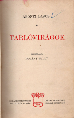 Abonyi Lajos - Tarlvirgok