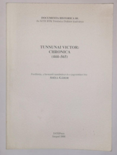 Tunnunai Victor - Chronica (444-565)