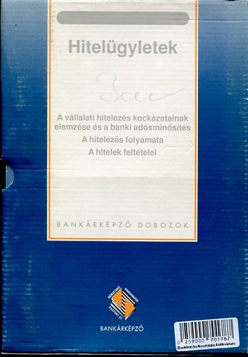 Csizmazia Elekn� dr. Klinger Adorj�n - Hitel�gyletek (Bank�rk�pz� dobozok)