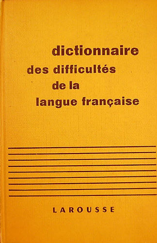 Adolphe V. Thomas - Dictionnaire des difficultés de la langue francaise