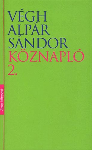 Vgh Alpr Sndor - Kznapl 2.