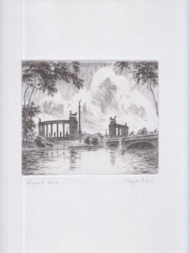 Bajor �gost eredeti r�zkarca - H�s�k tere - lapm�ret:40x29cm