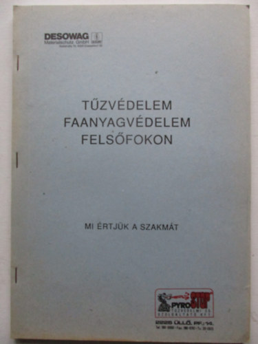 Tzvdelem faanyagvdelem felsfokon