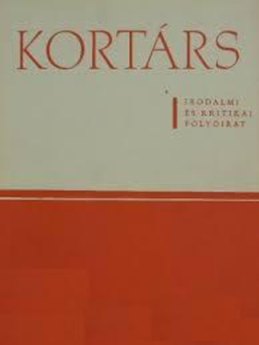 Kortrs Irodalmi s kritikai folyirat 1965 aulgusztus