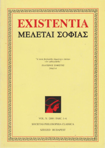 Existentia Vol X. / 2000 / Fasc. 1-4