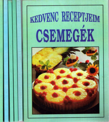 6 db szak�csk�nyv a Kedvenc receptjeim sorozatb�l