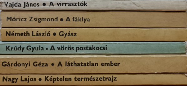 M�ricz Zsigmond, L�szl� N�meth, Kr�dy Gyula, G�rdonyi G�za, Nagy Lajos Vajda J�nos - Olcs� k�nyvt�r k�nyvcsomag