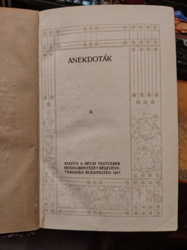 Miksz�th K�lm�n - Anekdot�k II.