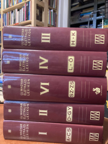 Mark� L�szl�  (f�szerkeszt�) - 5 db �j magyar �letrajzi lexikon ( I., II., III., IV., VI.)