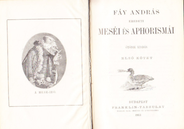 Fáy András - Fáy András eredeti meséi és aphorismái I.