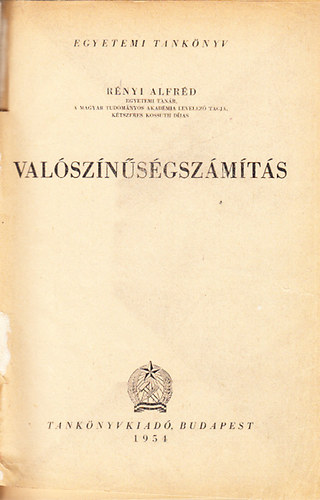 Rényi Alfréd - Valószínűségszámítás