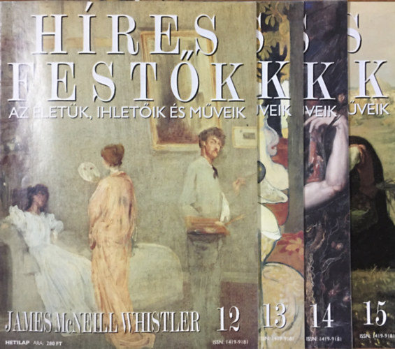 H�res fest�k (Az �let�k, ihlet�ik �s m�veik) 12-15. (4 db)