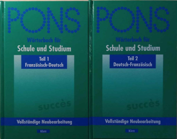 PONS Wörterbuch für Schule und Studium Teil 1-2 - Französisch - Deutsch, Deutsch-Französisch,