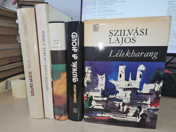 Szilv�si Lajos - 4 db-os Szilv�si Lajos reg�ny: Kinek a sorsa?- V�zv�laszt�+ Bujk�l a hold+ L�gszomj+ L�lekharang