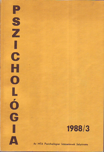 Dancs I.-Englander T.-Garai Lszl - Pszicholgia 1988/3.
