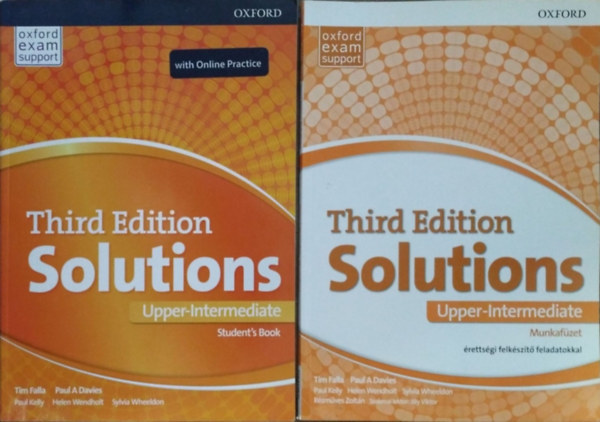 Tim Falla - Paul A Davies - Solutions (Third Edition) - Upper-Intermediate - Student's Book + Munkafzet - rettsgi felkszt feladatokkal (2 ktet)