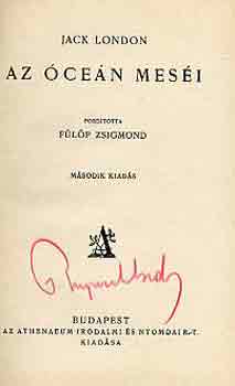Jack London - Az �ce�n mes�i