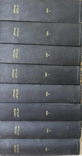 Forrai Jen Dr. Trencsnyi Tibor Dr. - Orvosi Hetilap 1965-1968. teljes vfolyamok 8 ktetbe ktve