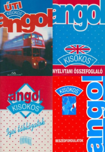 Baranyay Márta , Balázs István Szilfai Anna Dr. (Összeáll.) - 4 db Angol kisokos: Angol úti kisokos + Angol beszédfordulatok + Angol igei táblázatok + Angol nyelvtani összefoglaló