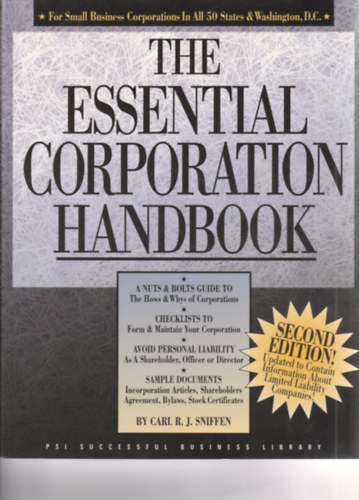 The essential corporation handbook