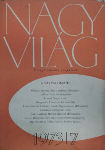 Nagy vil�g 1973/7 - Vil�girodalmi foly�irat