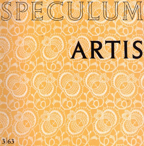 Speculum Artis - 15. Jahrgang - Heft 3. Mai/Juni 1963