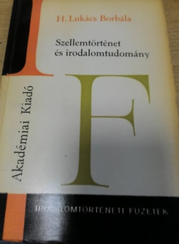 H. Luk�cs Borb�la - Szellemt�rt�net �s irodalomtudom�ny